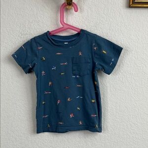 Tea Collection Swimmers Pocket Navy Surfboard Tee
